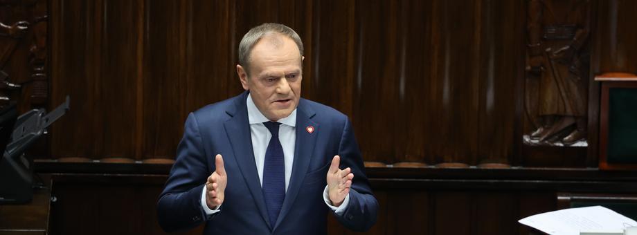 Donald Tusk wygłasza exposé w Sejmie