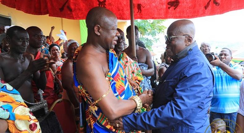 Kumawu Omanhene with Nana Addo