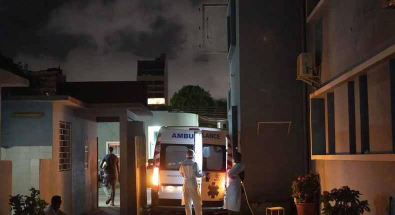 Une ambulance dans un hôpital du Sénégal