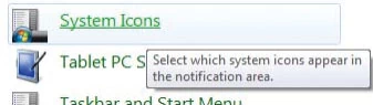 Windows 7 pozwala na łatwe ustalenie, które ikony mogą pojawić się w zasobniku systemowym