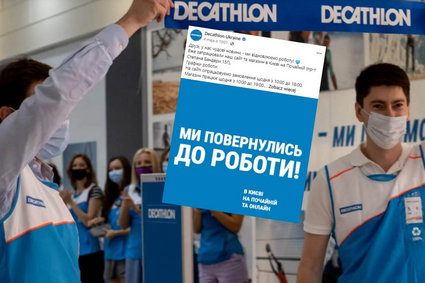 Decathlon nadrabia wizerunkowe straty. Otwiera sklep w Kijowie, w Rosji wciąż zamknięty