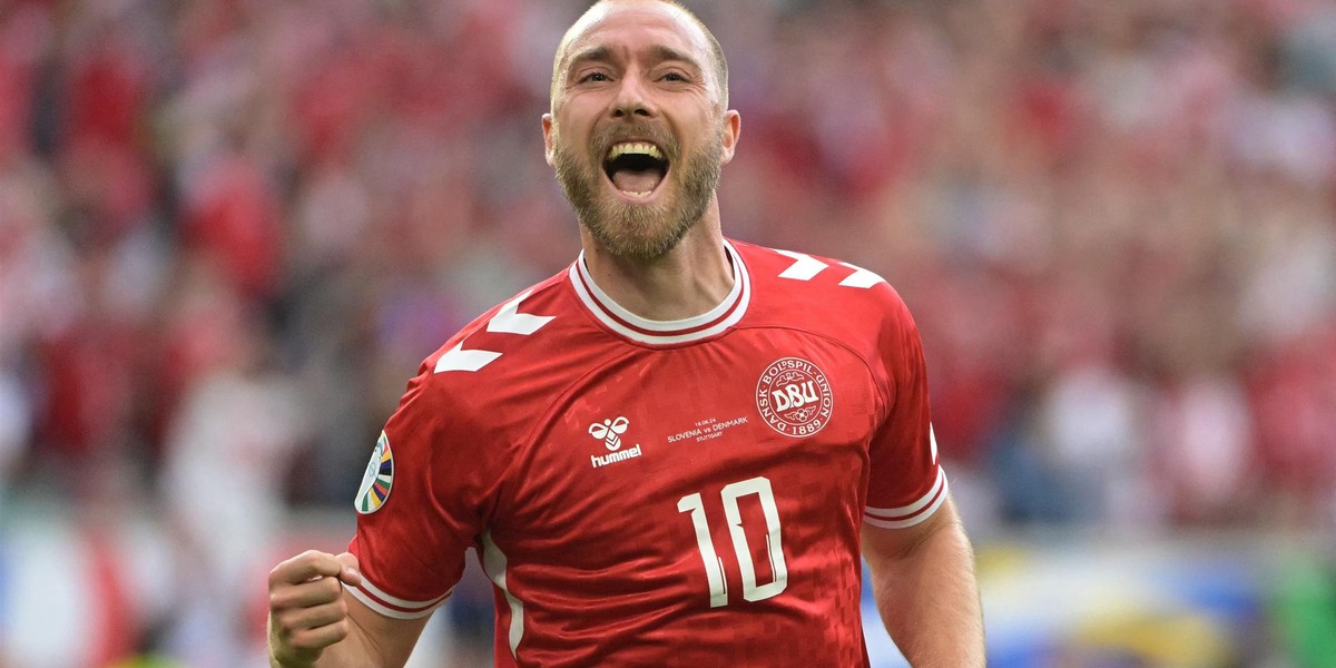 Christian Eriksen cudem przeżył Euro 2020. Teraz błyszczy na Euro 2024.