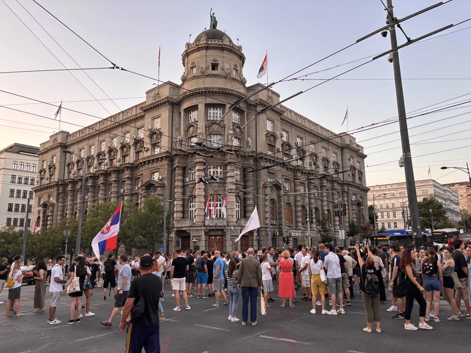 beograd protest blokada vlada nemanjina