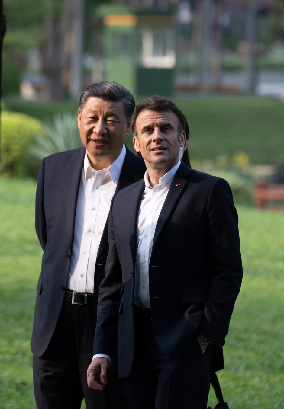 Si Đinping i Emanuel Makron u Guangdžouu, Kina, 7. aprila