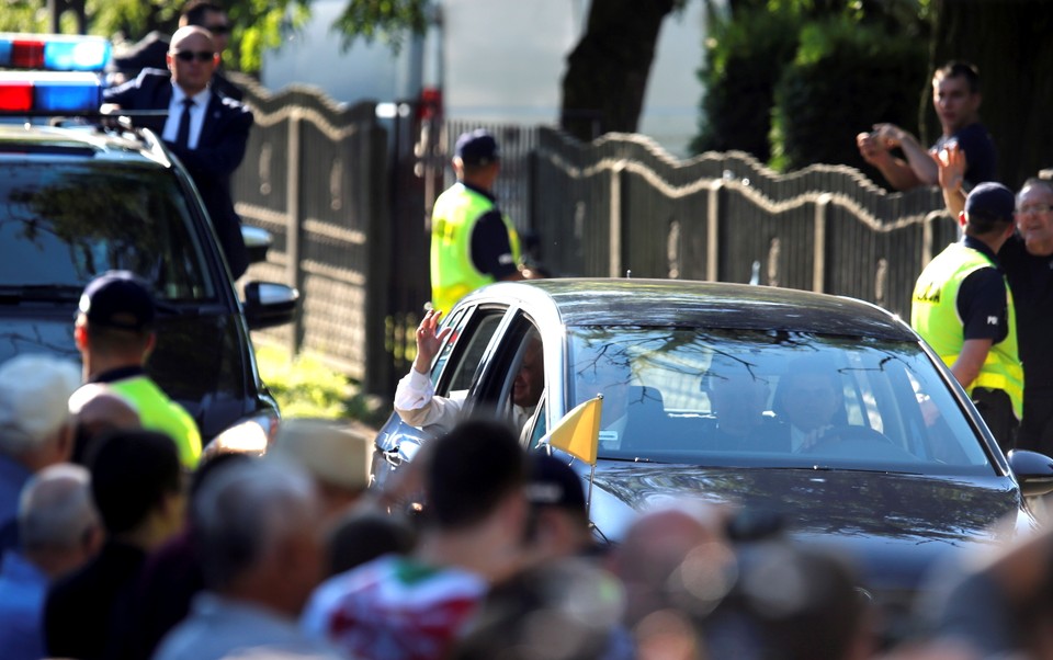 KRAKÓW ŚDM 2016 PAPIEŻ FRANCISZEK (papież Franciszek)