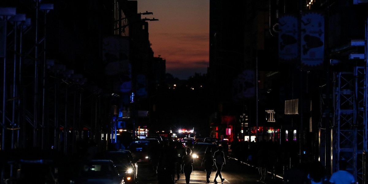 Awaria zasilania w Nowym Jorku. Manhattan utonął w ciemnościach