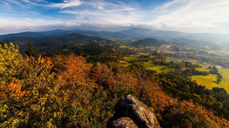 Rudawy Janowickie — widok z Krzyżnej Góry