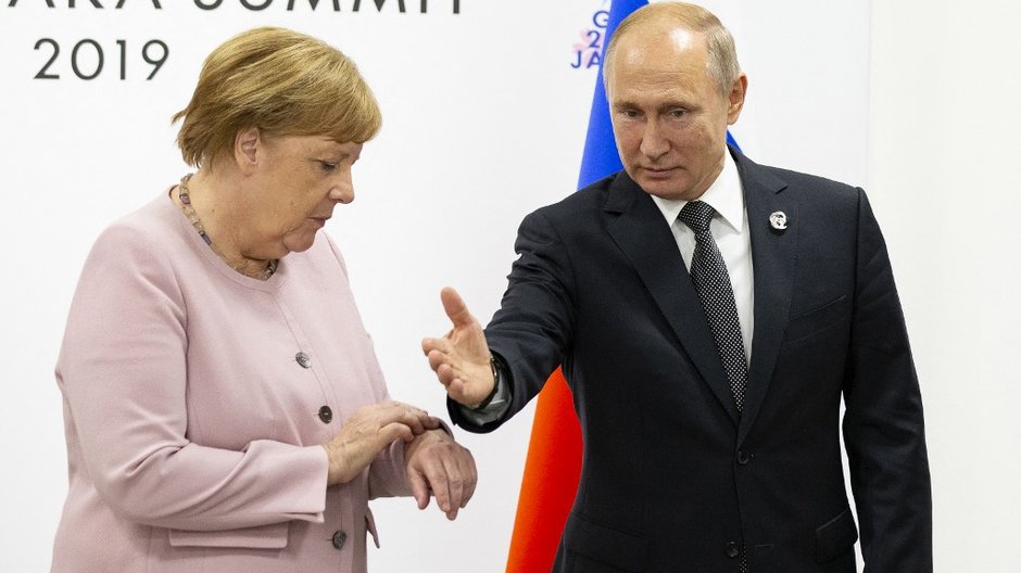 Angela Merkel i Władimir Putin