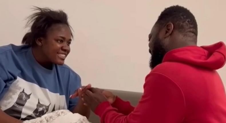 Tracey Boakye drops video of how her husband proposed to her in Germany (WATCH)