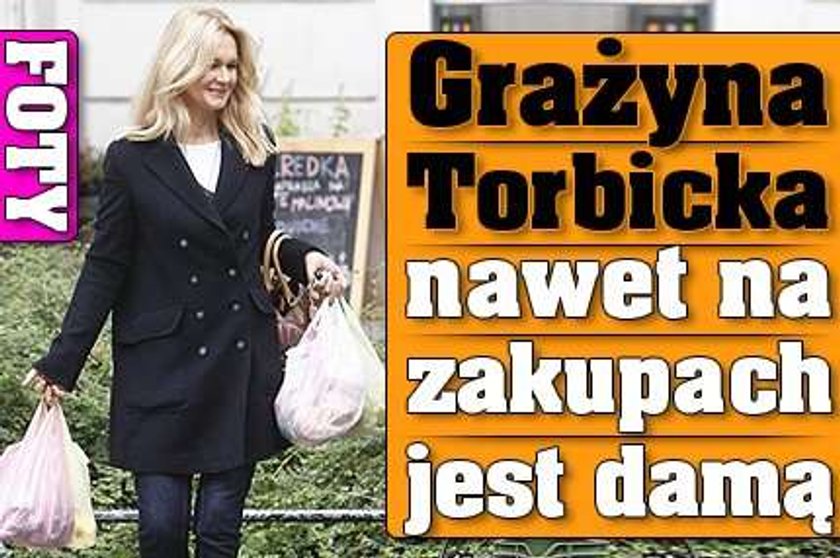 Grażyna Torbicka nawet na zakupach jest damą! FOTO