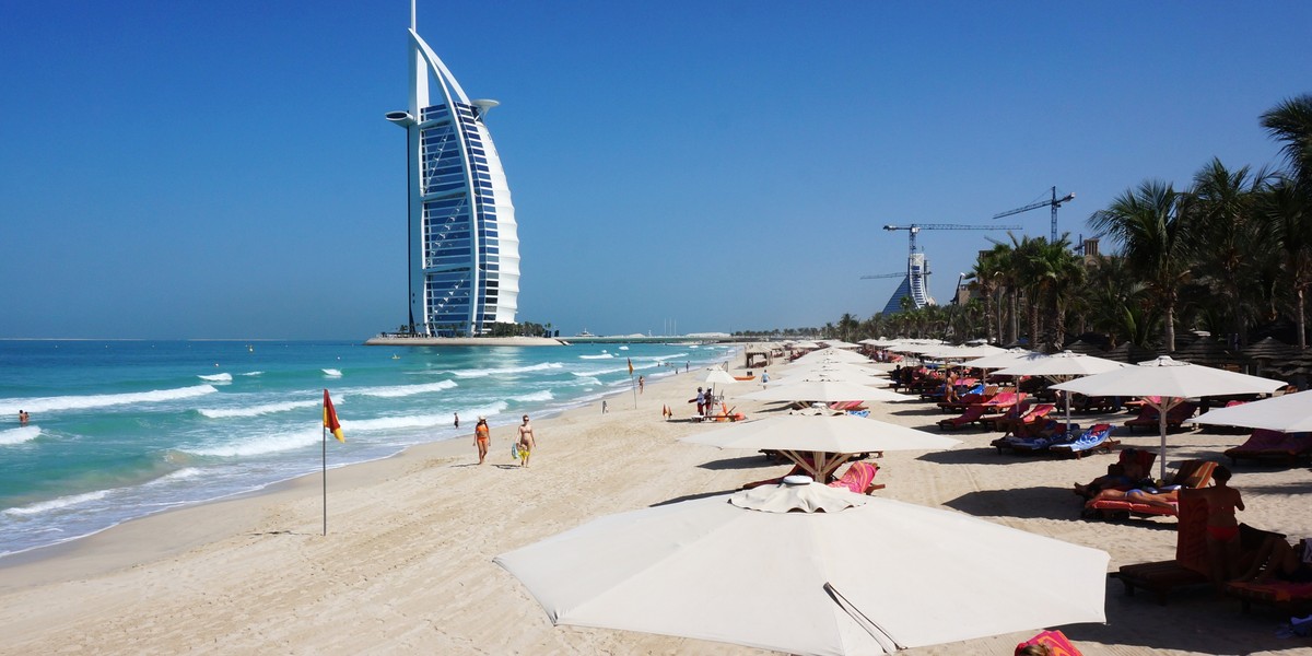 Burj Al Arab hotel dubai plaża