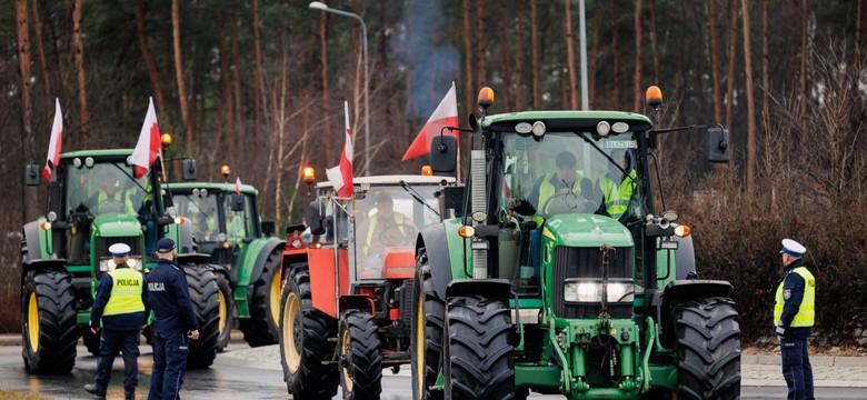 Metalowym prętem uderzał w traktor. Incydent na proteście rolników