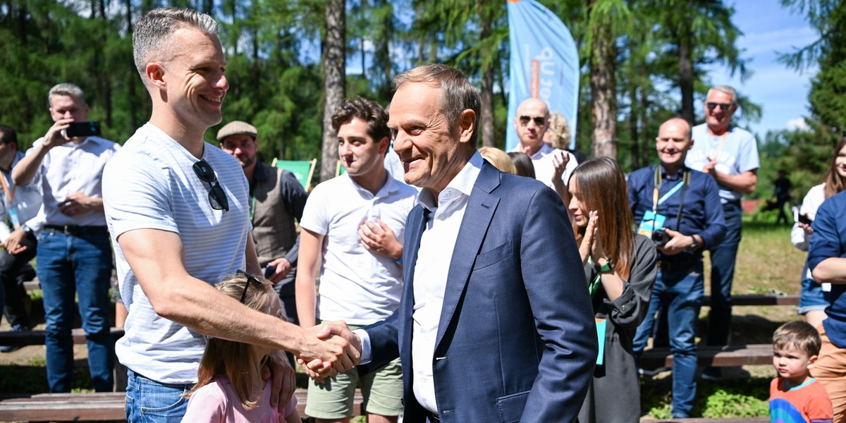 Donald Tusk podczas spotkania Meet Up: Nowa Generacja Platformy Obywatelskiej w Gołkowicach Górnych