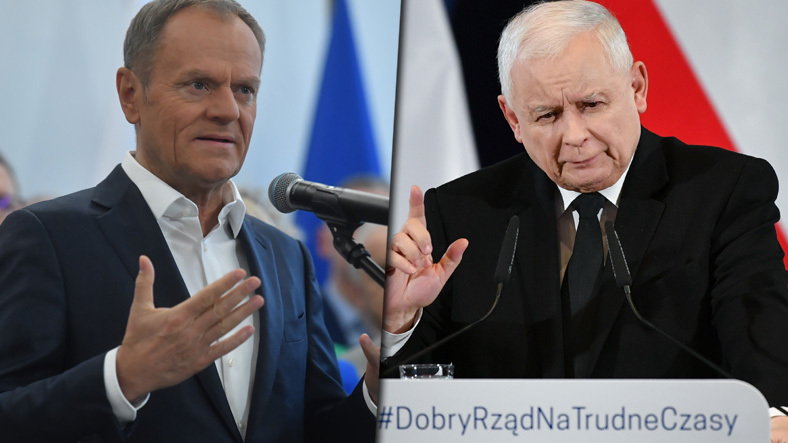 Donald Tusk i Jarosław Kaczyński