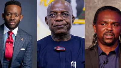 Among Alex Otti's appointments are J Martins (left), a renowned musician, and Kanu Nwankwo (right), a highly respected veteran professional footballer