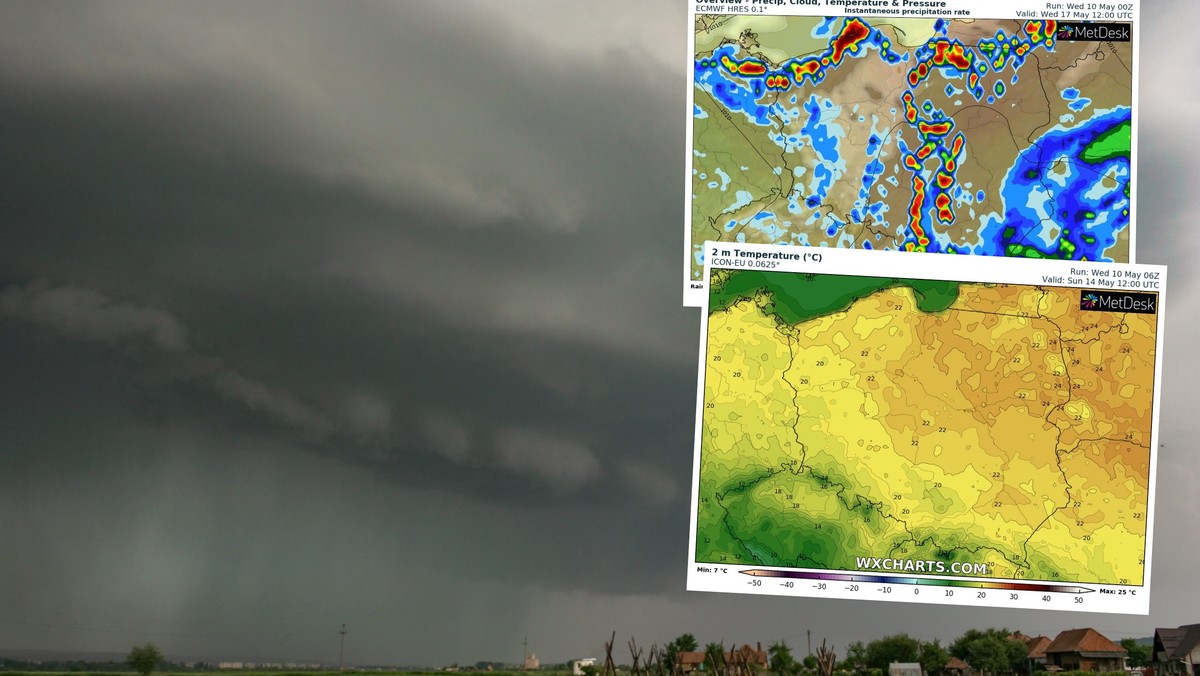 Najpierw ciepło a później wielkie tąpnięcie w pogodzie. Będą burze i deszcz