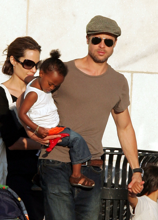 Angelina Jolie, Brad Pitt i dwuletnia Zahara