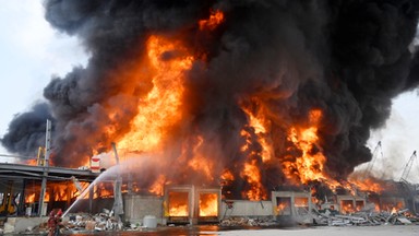 Bejrut: ogromny pożar w porcie, w którym niedawno doszło do potężnej eksplozji