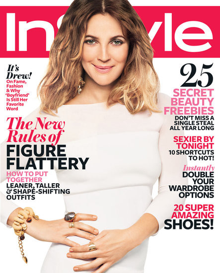 Drew Barrymore w magazynie InStyle