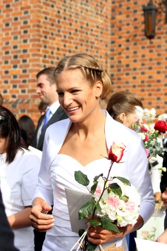 Julia Michalska z mężem