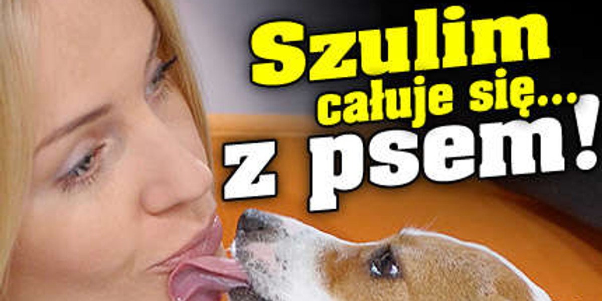 Szulim całuje się... z psem!