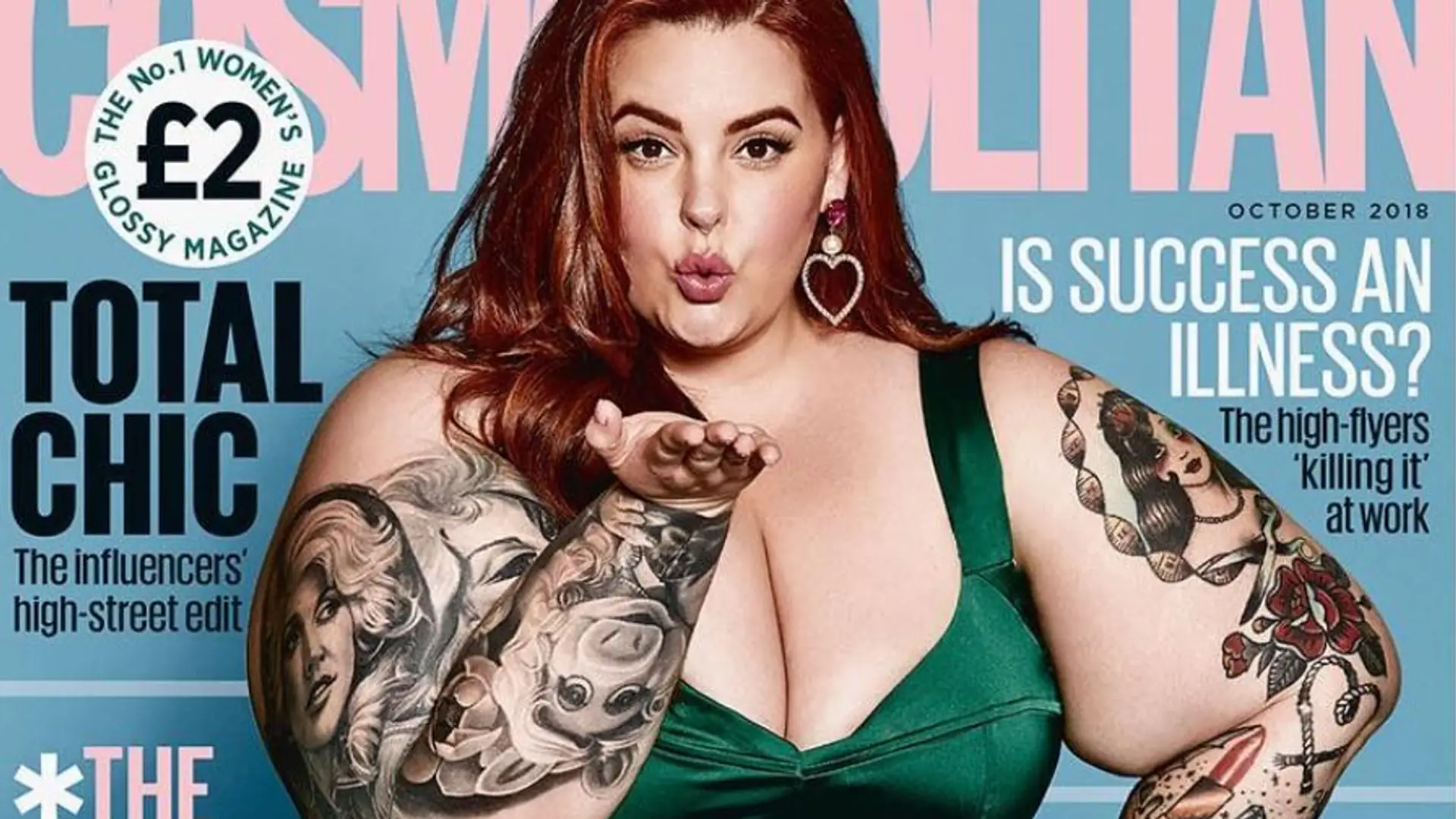 Tess Holliday, najpopularniejsza modelka plus size, na okładce Cosmopolitana. "Nie mogę w to uwierzyć"