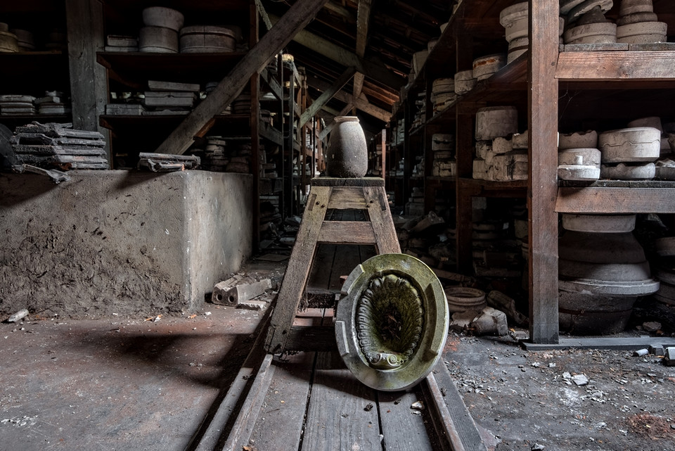 Opuszczona fabryka ceramiki Sarreguemines