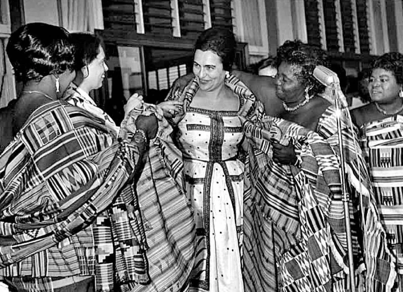 U Akri (Gana), sa ženama poglavica iz Gane 2. mart 1961.