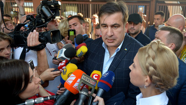 Saakaszwili wniesiony na rękach na Ukrainę. Przejście w Medyce zamknięte do odwołania