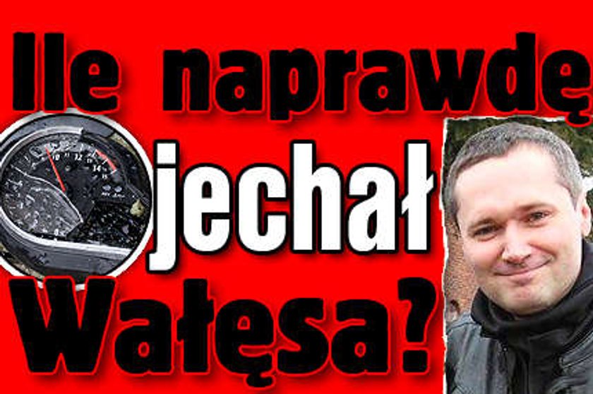 Ile jechał Wałęsa? Ponad 100 na godzinę?