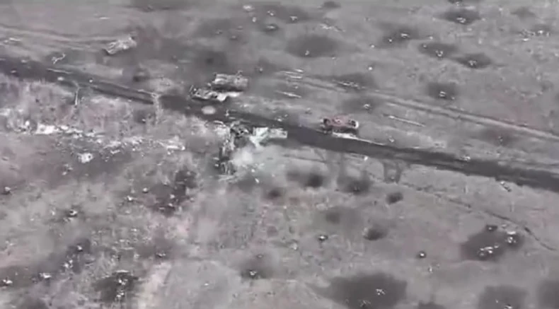 Sa snimka napada ruske 155. brigade u Vuhledaru 