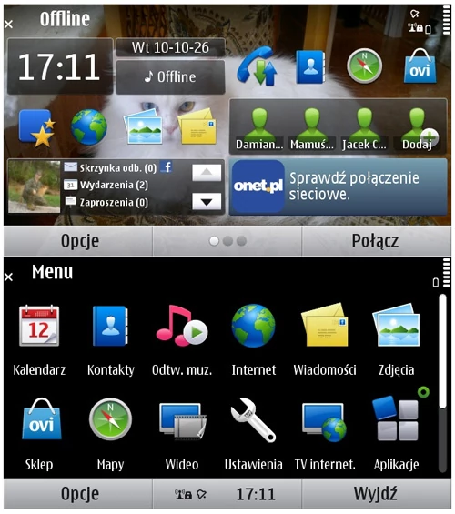 Symbian nie fascynuje, nie zadziwia i nie wciąga. Ikonki są brzydkie, pulpit zawsze wygląda na zapchany, nawet jeśli jest na nim tylko kilka widżetów