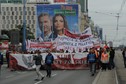 Związkowcy protestują w Warszawie