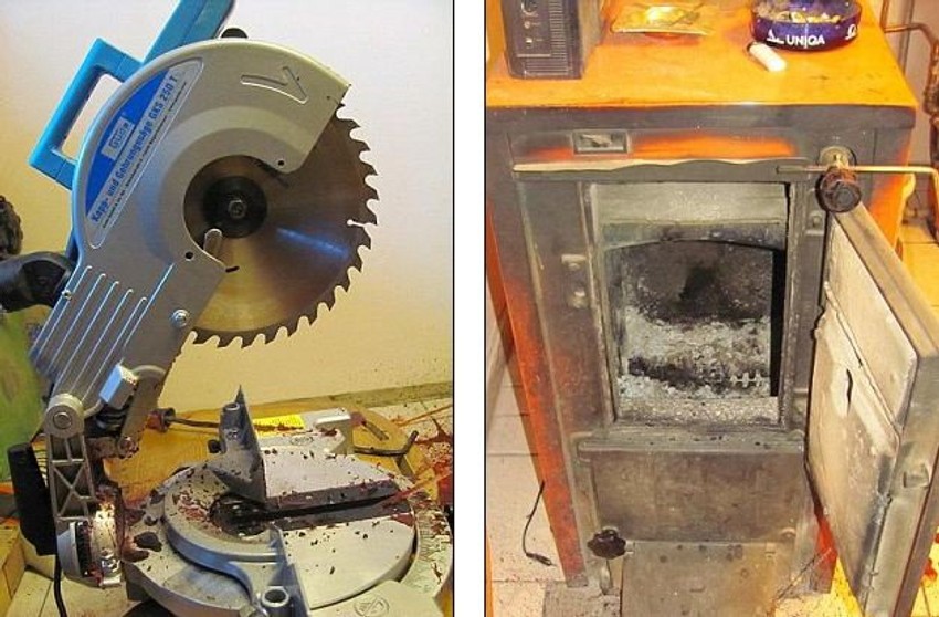 Cirkular kojim je Austrijanac Hans Url sebi odsekao stopalo, da bi ga zatim ispekao u rerni (desno) samo da ne bi izgubio socijalne  beneficije