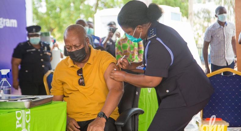 COVID-19 vaccines are safe – Mahama urges Ghanaians to get vaccinated