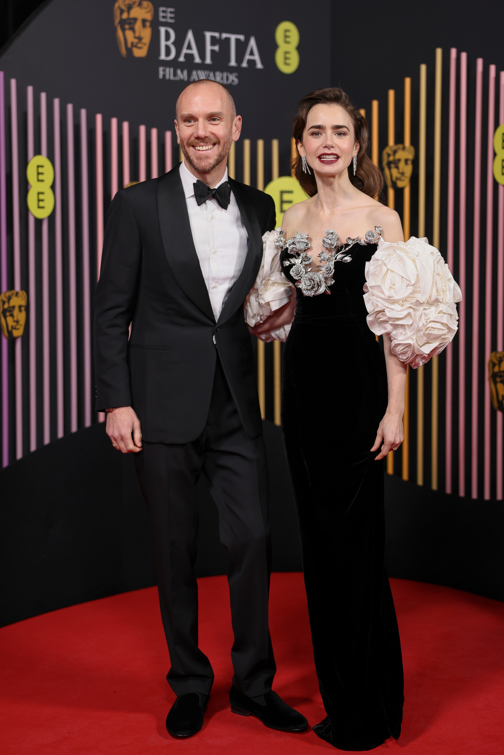 Odovzdávanie cien BAFTA - Lily Collins, Charlie McDowell.