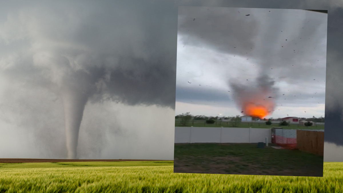 Nagrał "wybuchowe" tornado. Cudem przeżył [WIDEO] 