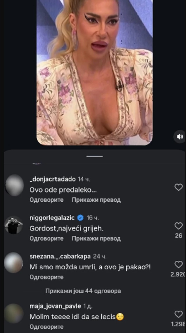 Reakcija pevača na voditeljku Jovanu Jeremić