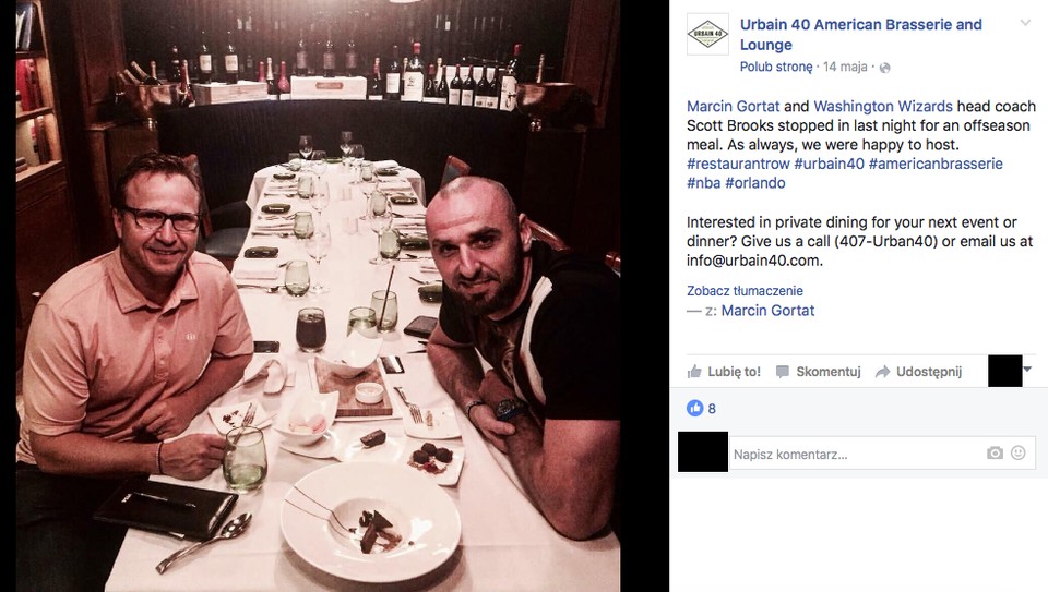 Marcin Gortat otworzył własną restaurację. Zobaczcie jej wnętrza