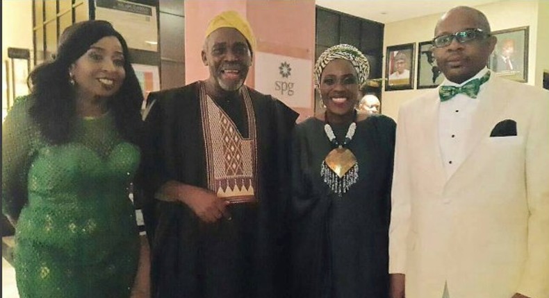 Peace Anyiam Osigwe, Olu Jacobs, Joke Silva at the 2016 AMAA 