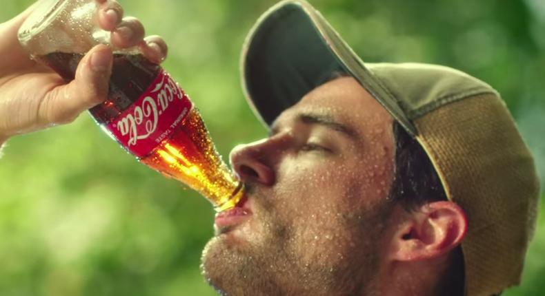 The new Coke hunk.