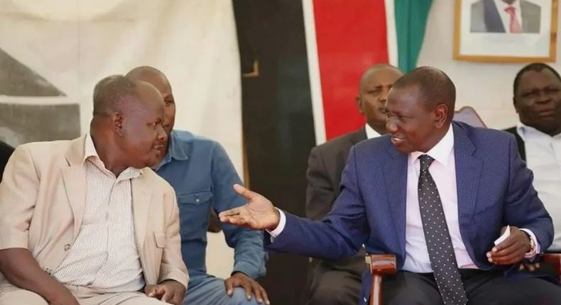 File image of Benjamin Washiali with DP Ruto