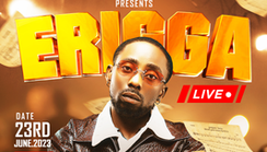 Erigga announces live concert in Lagos