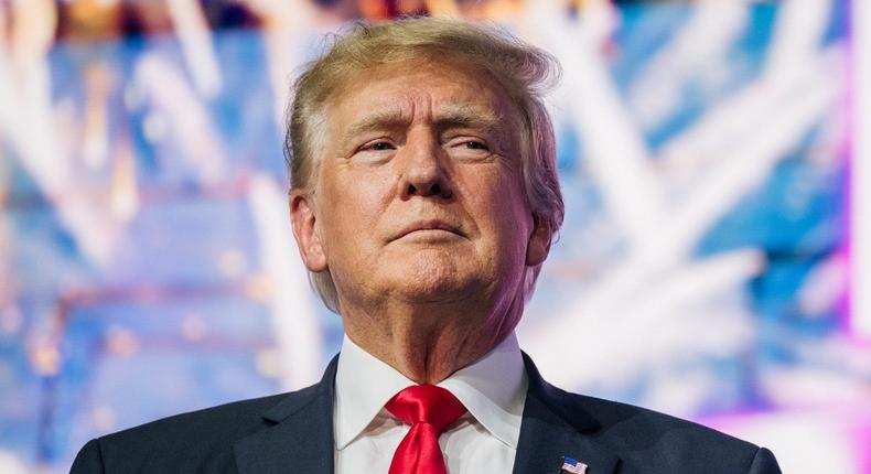 Former President Donald Trump attends the Rally To Protect Our Elections conference in Phoenix, Arizona, on July 24, 2021.