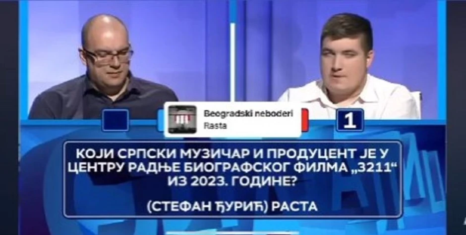 Stefan Đurić Rasta u "Slagalici"