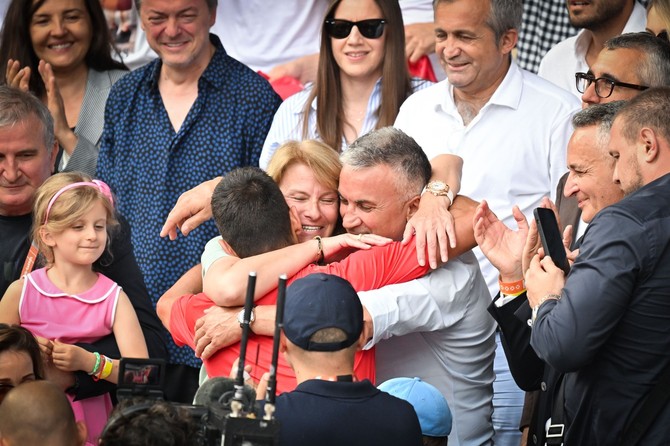 Srđan i Dijana Đoković sa sinom Novakom