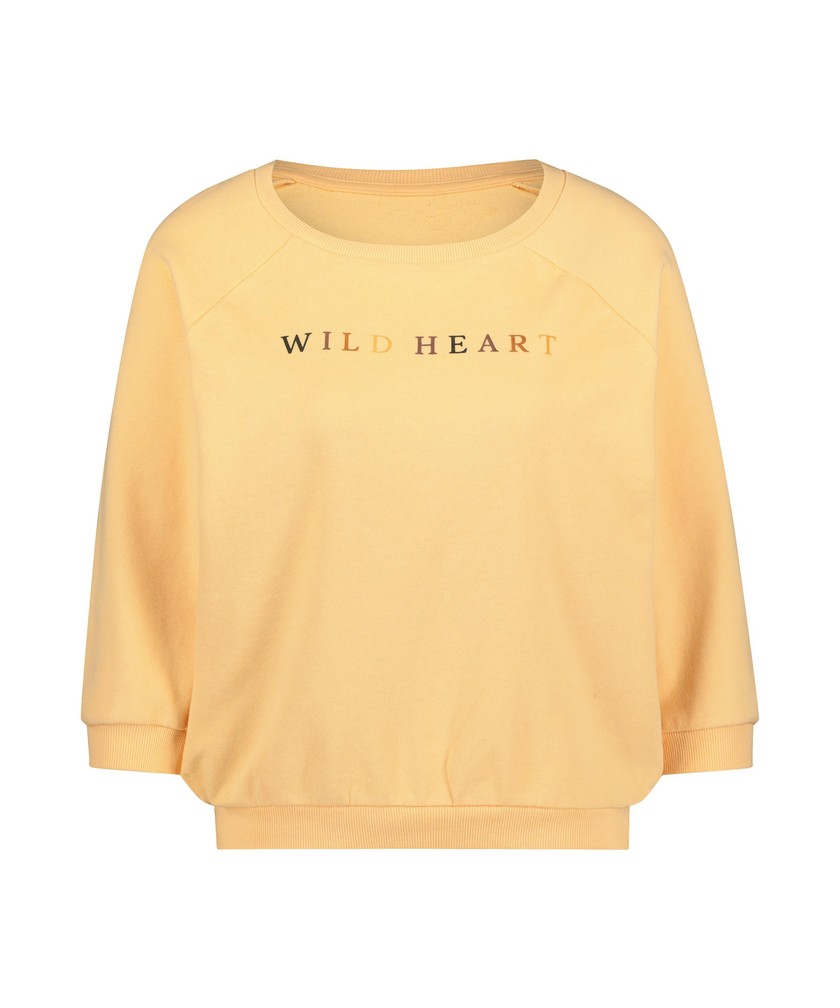 Oranges Top mit Dreiviertelärmeln von Hunkemöller für 35 Franken. 