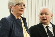 Julia Przyłębska i Jarosław Kaczyński