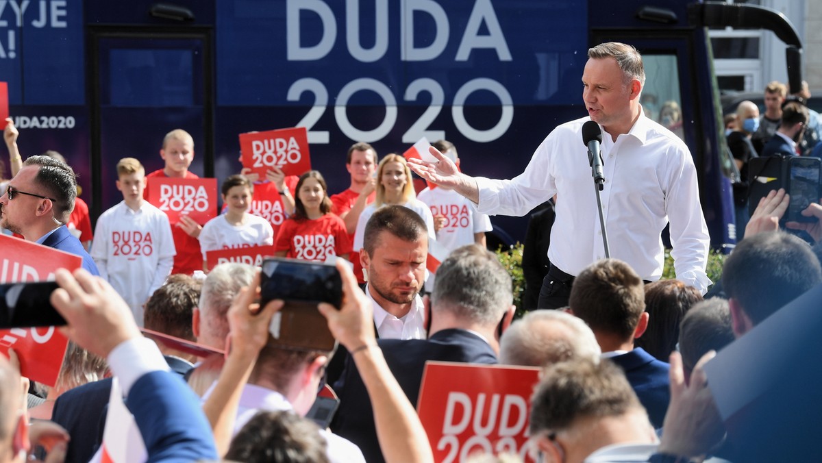 Wybory 2020. Ostre przemówienie Andrzeja Dudy w Solcu Kujawskim