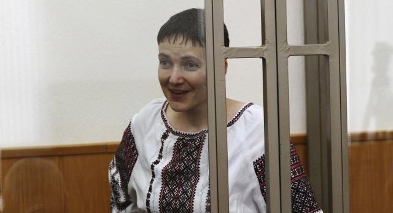 Ukrainian pilot to tell Russian court: Free me or watch me starve to death